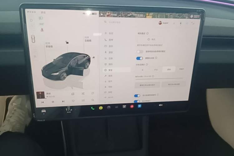Used Tesla Model 3 2023 Rear-Wheel-Drive Version Audio And AC Panel