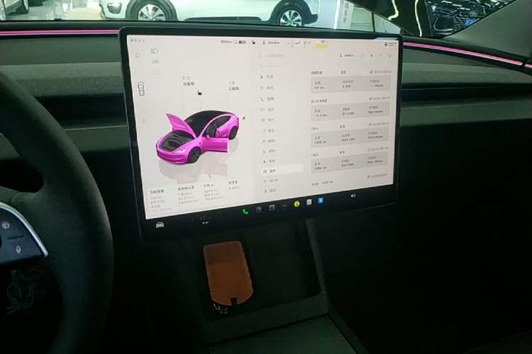 Used Tesla Model 3 2023 Rear-Wheel-Drive Version Audio And AC Panel