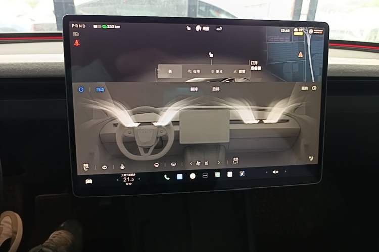Used Tesla Model 3 2023 Long-Range All-Wheel-Drive Version Audio And AC Panel