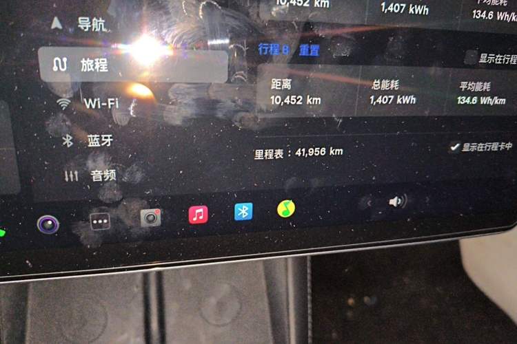Used Tesla Model 3 2023 Rear-Wheel-Drive Version Odometer Close Up