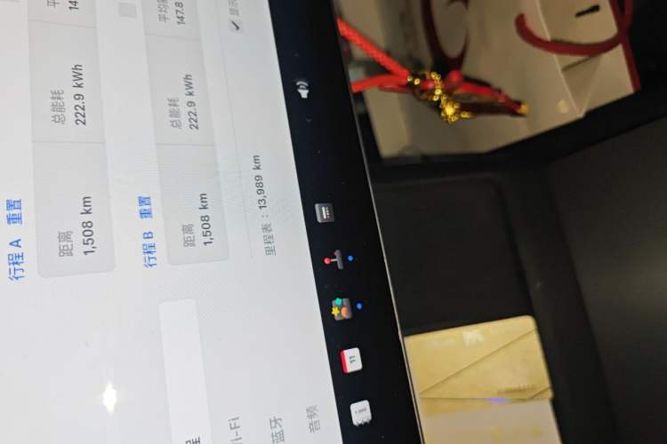 Used Tesla Model 3 2023 Rear-Wheel-Drive Version Odometer Close Up