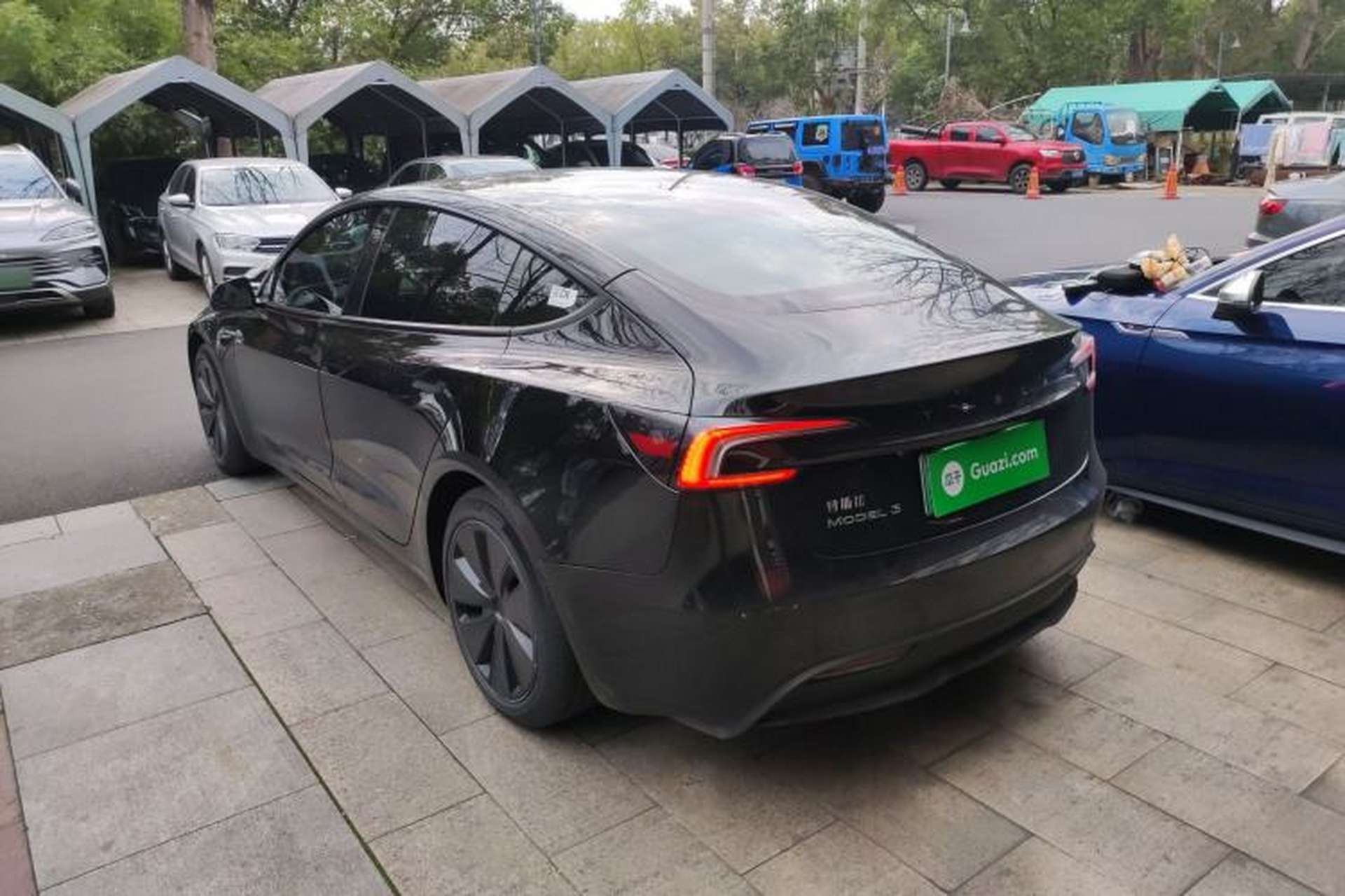 Used Tesla Model 3 2023 Rear-Wheel-Drive Version Rear Left 45 Deg