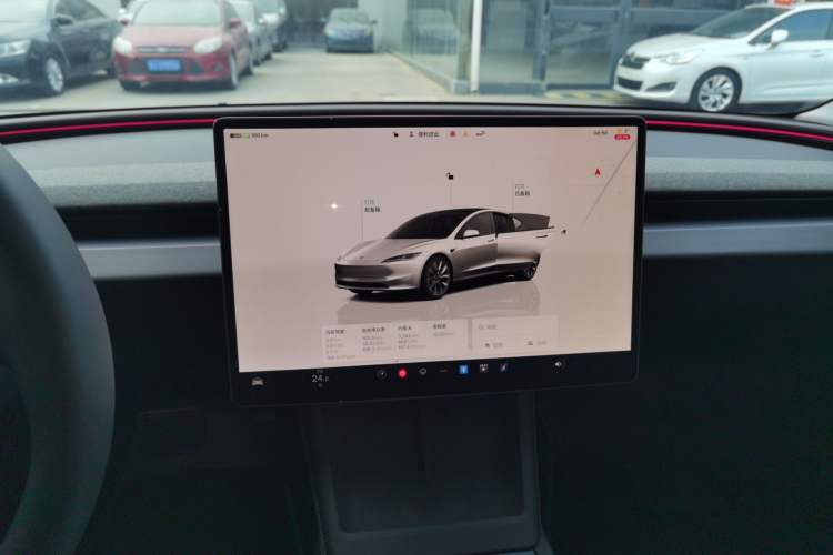 Used Tesla Model 3 2023 Long-Range All-Wheel-Drive Version Audio And AC Panel