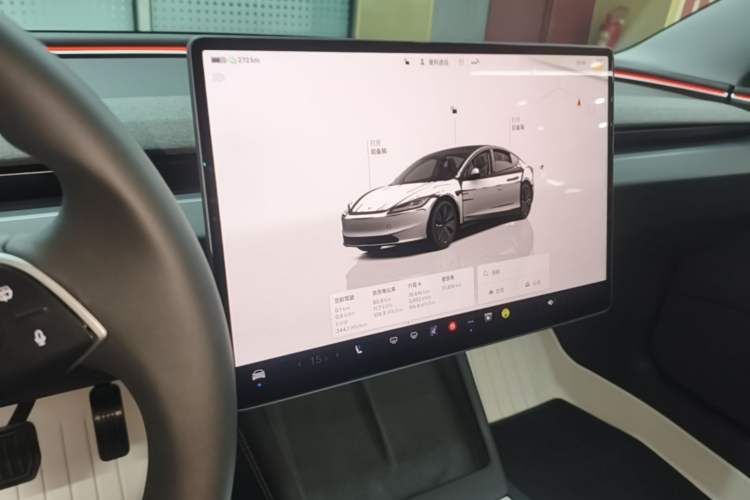 Used Tesla Model 3 2023 Rear-Wheel-Drive Version Audio And AC Panel