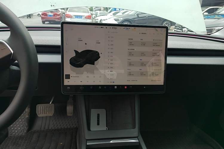 Used Tesla Model 3 2023 Long-Range All-Wheel-Drive Version Audio And AC Panel