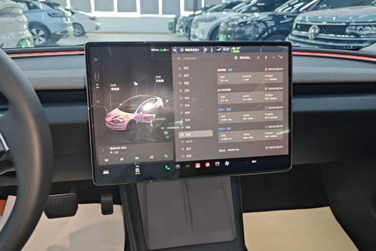 Used Tesla Model 3 2023 Rear-Wheel-Drive Version Audio And AC Panel