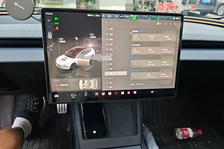 Used Tesla Model 3 2023 Rear-Wheel-Drive Version Audio And AC Panel
