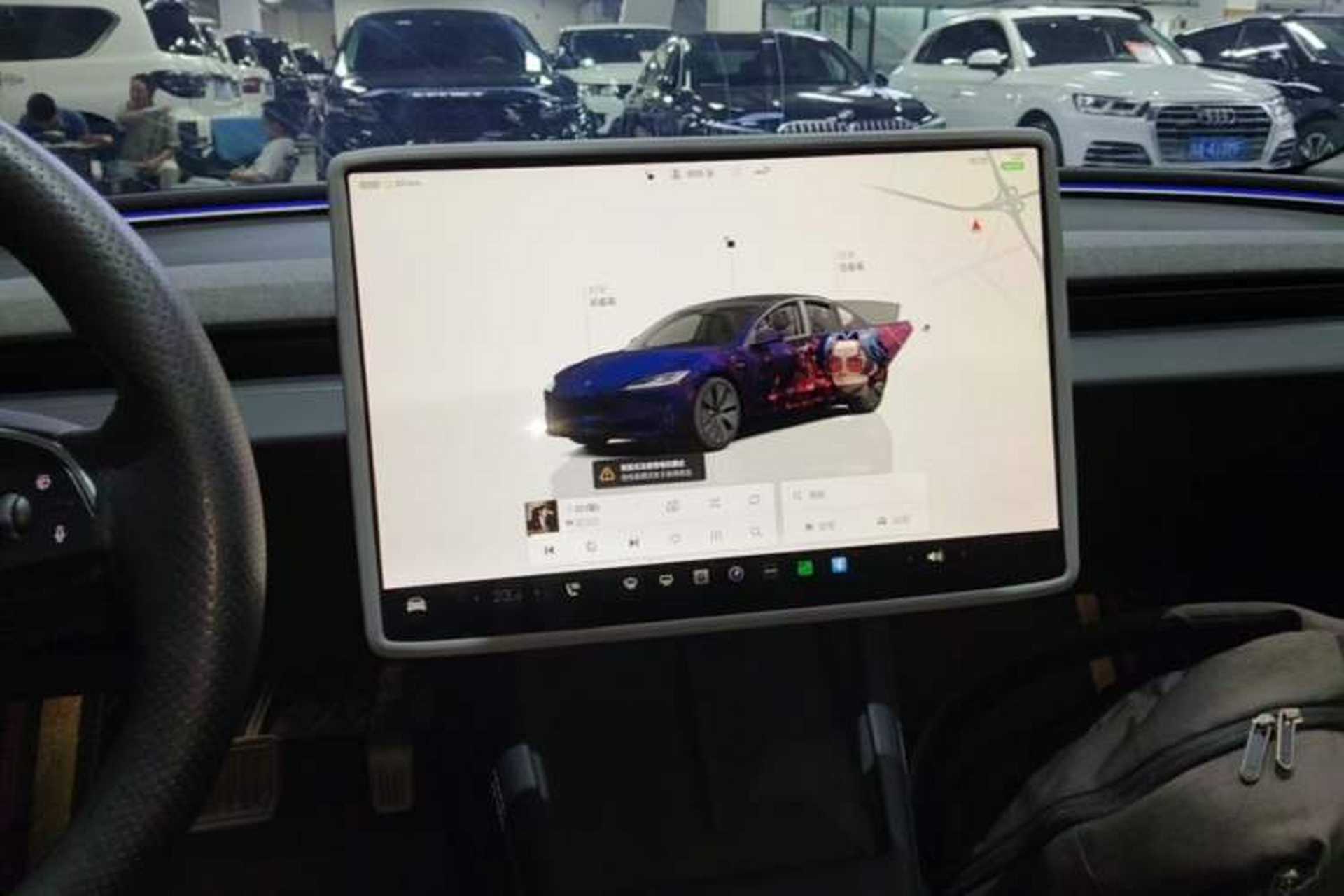 Used Tesla Model 3 2023 Rear-Wheel-Drive Version Audio And AC Panel