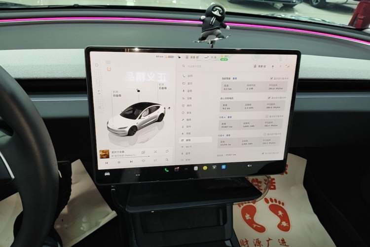 Used Tesla Model 3 2023 Rear-Wheel-Drive Version Audio And AC Panel