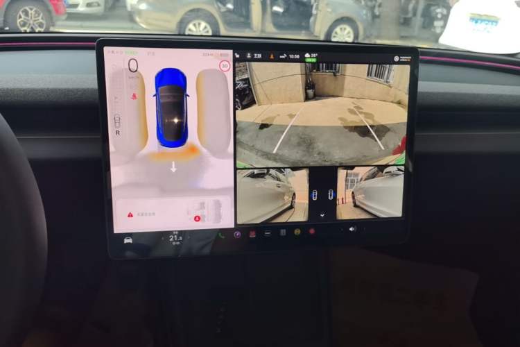 Used Tesla Model 3 2023 Long-Range All-Wheel-Drive Version Audio And AC Panel