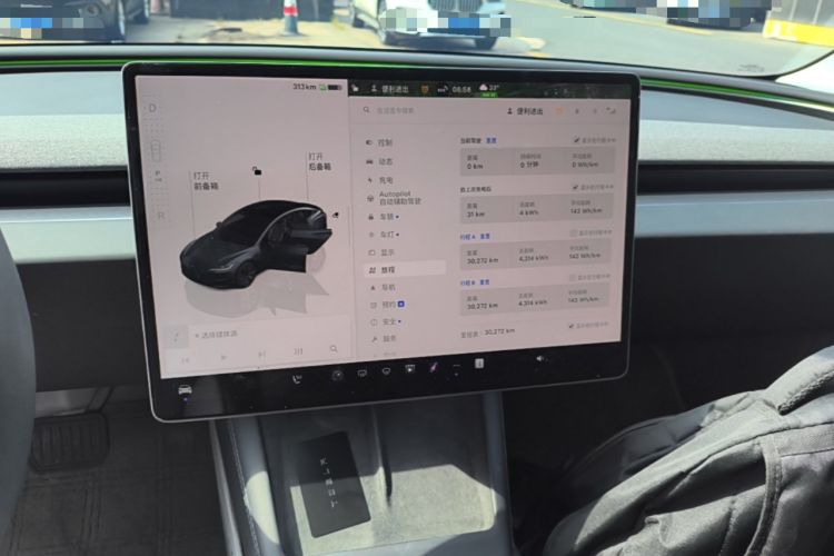 Used Tesla Model 3 2023 Rear-Wheel-Drive Version Audio And AC Panel