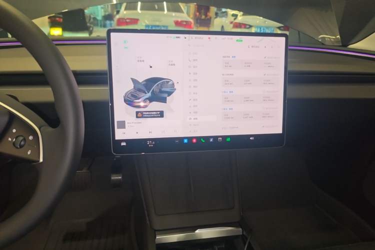 Used Tesla Model 3 2023 Long-Range All-Wheel-Drive Version Audio And AC Panel