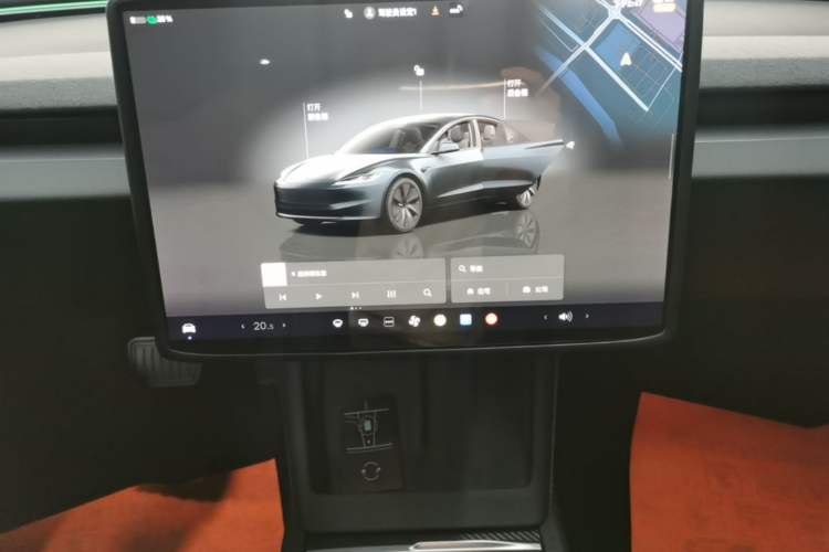 Used Tesla Model 3 2023 Rear-Wheel-Drive Version Audio And AC Panel