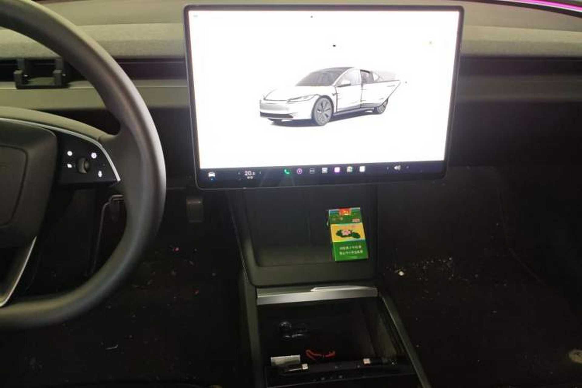Used Tesla Model 3 2023 Long-Range All-Wheel-Drive Version Audio And AC Panel