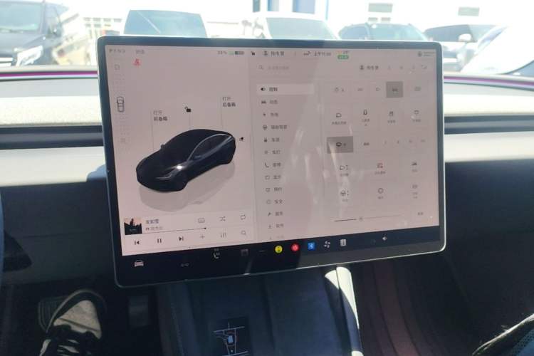 Used Tesla Model 3 2023 Rear-Wheel-Drive Version Audio And AC Panel