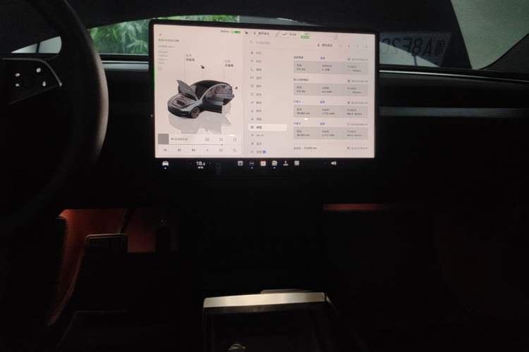 Used Tesla Model 3 2023 Rear-Wheel-Drive Version Audio And AC Panel