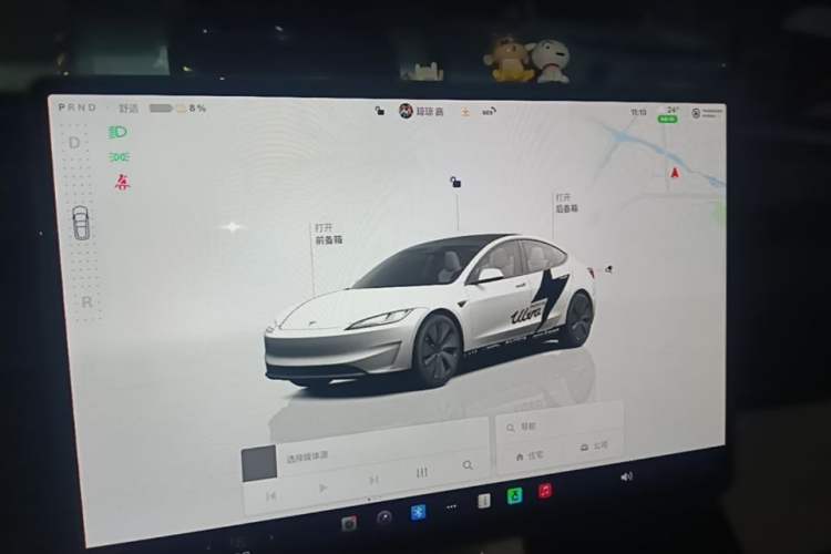 Used Tesla Model 3 2023 Rear-Wheel-Drive Version Audio And AC Panel