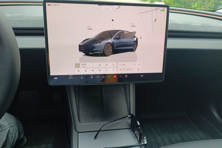 Used Tesla Model 3 2023 Long-Range All-Wheel-Drive Version Audio And AC Panel