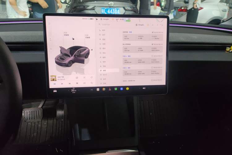 Used Tesla Model 3 2023 Rear-Wheel-Drive Version Audio And AC Panel