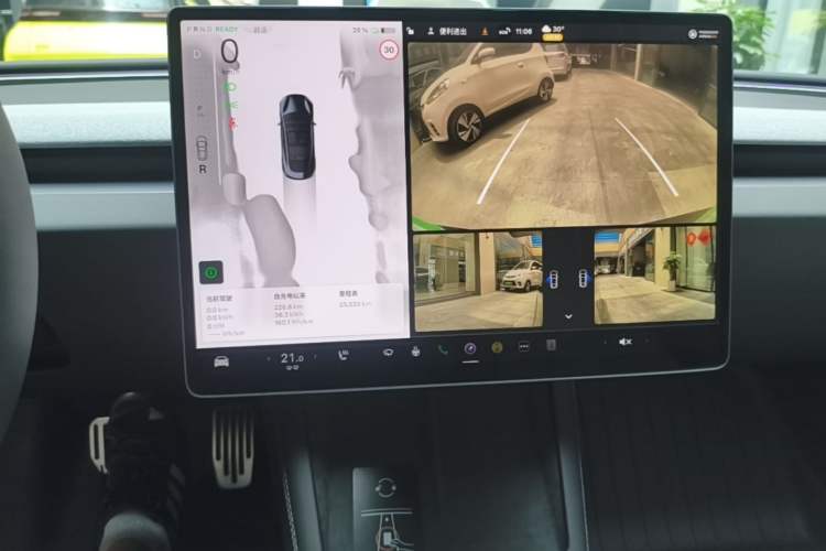 Used Tesla Model 3 2023 Long-Range All-Wheel-Drive Version Audio And AC Panel