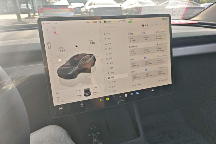 Used Tesla Model 3 2023 Rear-Wheel-Drive Version Audio And AC Panel