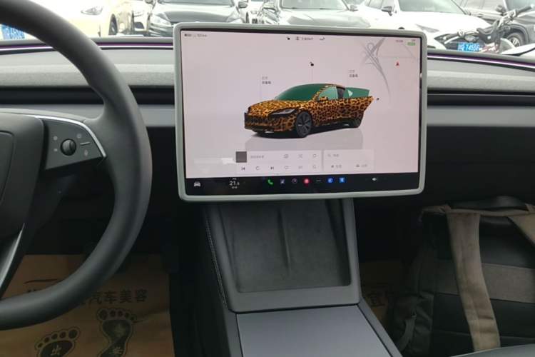 Used Tesla Model 3 2023 Rear-Wheel-Drive Version Audio And AC Panel
