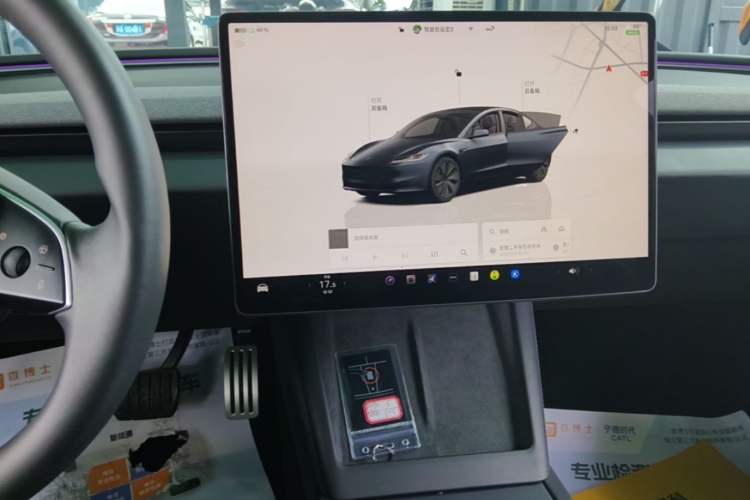Used Tesla Model 3 2023 Rear-Wheel-Drive Version Audio And AC Panel