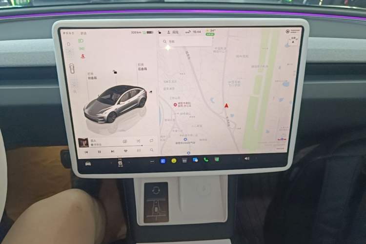 Used Tesla Model 3 2023 Rear-Wheel-Drive Version Audio And AC Panel