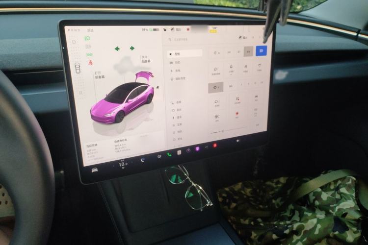 Used Tesla Model 3 2023 Rear-Wheel-Drive Version Audio And AC Panel