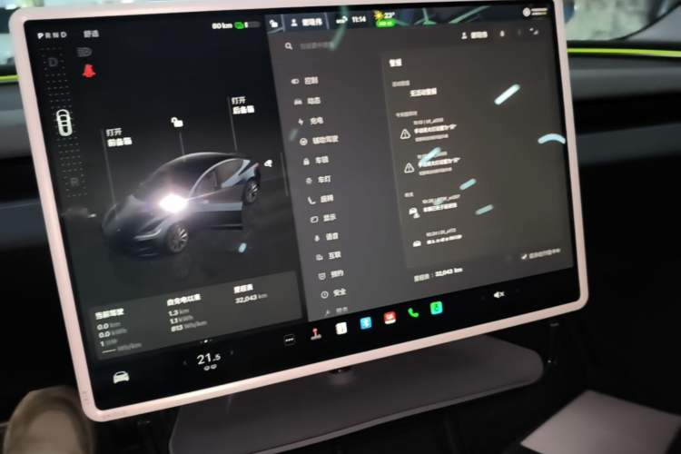 Used Tesla Model 3 2023 Rear-Wheel-Drive Version Audio And AC Panel