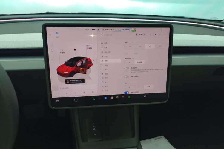 Used Tesla Model 3 2023 Long-Range All-Wheel-Drive Version Audio And AC Panel