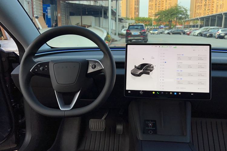 Used Tesla Model 3 2023 Long-Range All-Wheel-Drive Version Audio And AC Panel