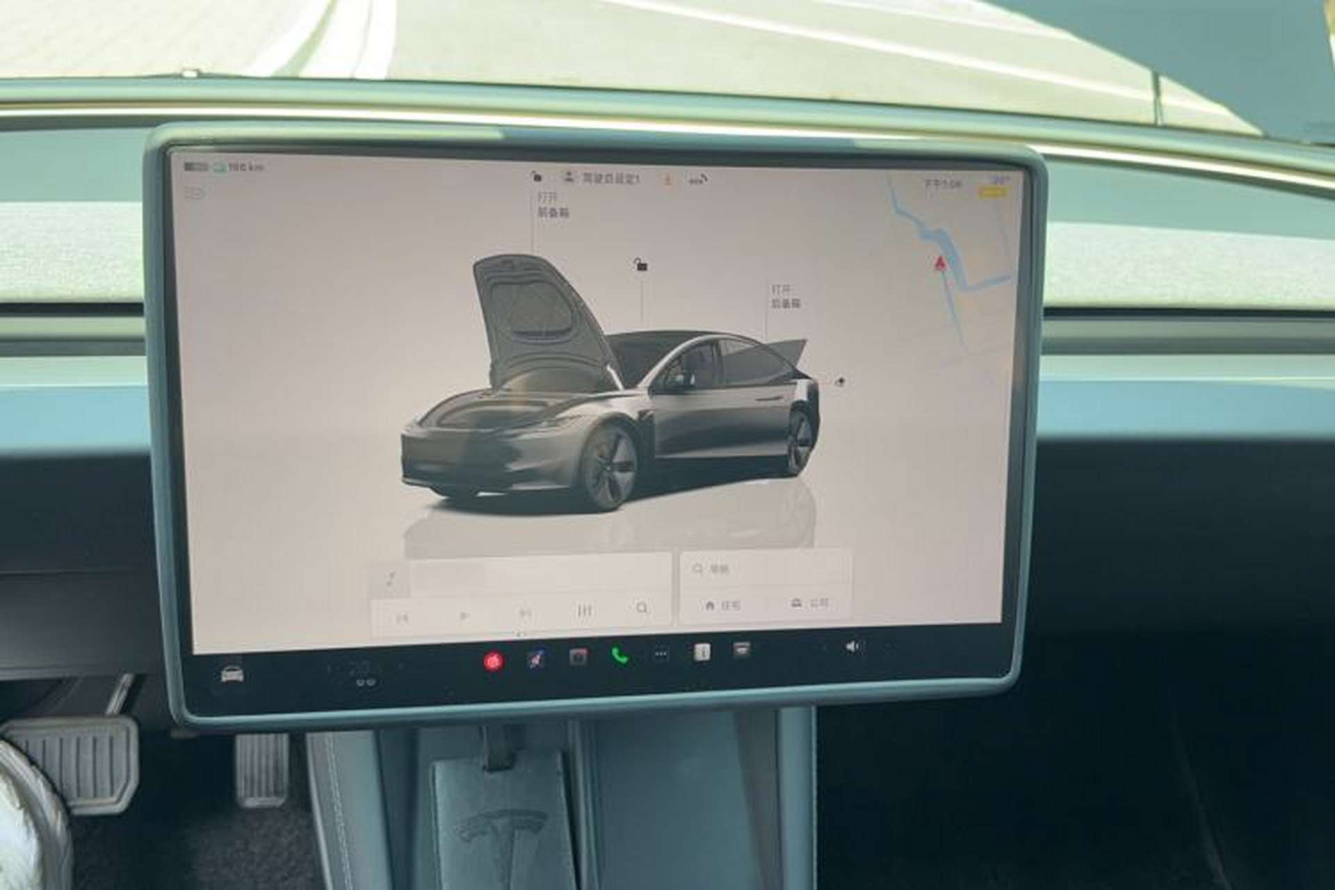 Used Tesla Model 3 2023 Rear-Wheel-Drive Version Audio And AC Panel