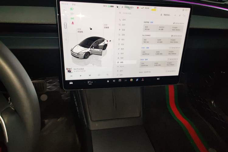 Used Tesla Model 3 2023 Rear-Wheel-Drive Version Audio And AC Panel