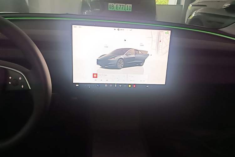 Used Tesla Model 3 2023 Long-Range All-Wheel-Drive Version Audio And AC Panel