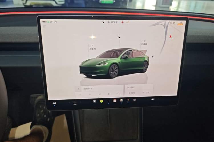 Used Tesla Model 3 2023 Rear-Wheel-Drive Version Audio And AC Panel