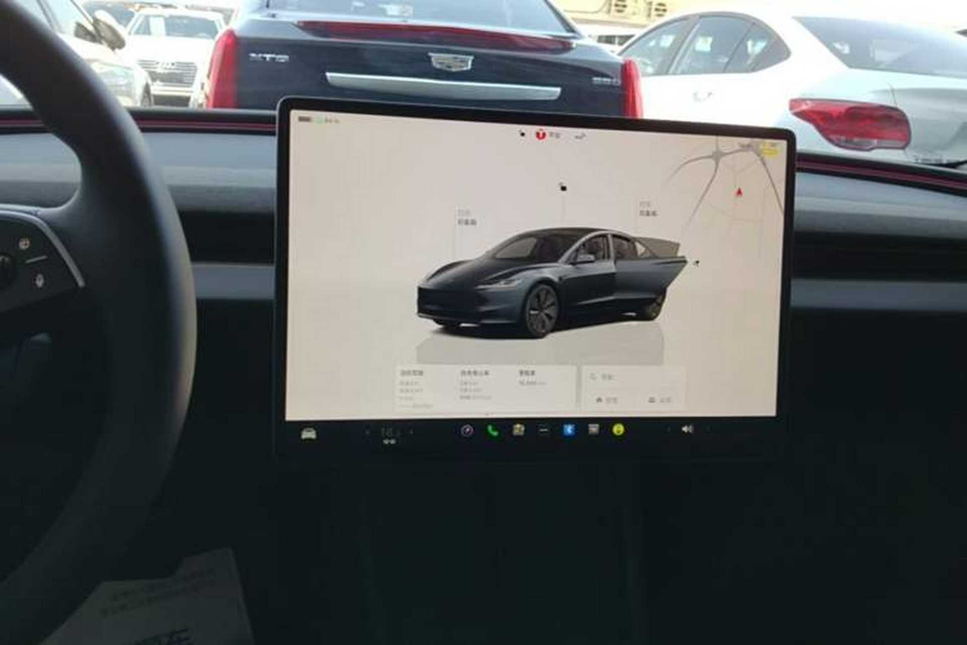 Used Tesla Model 3 2023 Rear-Wheel-Drive Version Audio And AC Panel