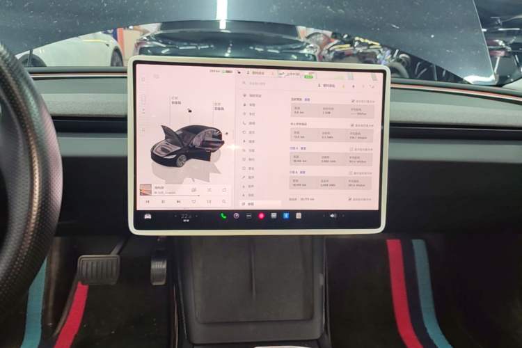 Used Tesla Model 3 2023 Rear-Wheel-Drive Version Audio And AC Panel