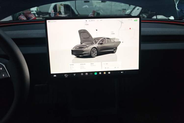 Used Tesla Model 3 2023 Long-Range All-Wheel-Drive Version Audio And AC Panel