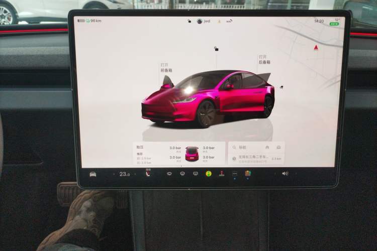 Used Tesla Model 3 2023 Rear-Wheel-Drive Version Audio And AC Panel