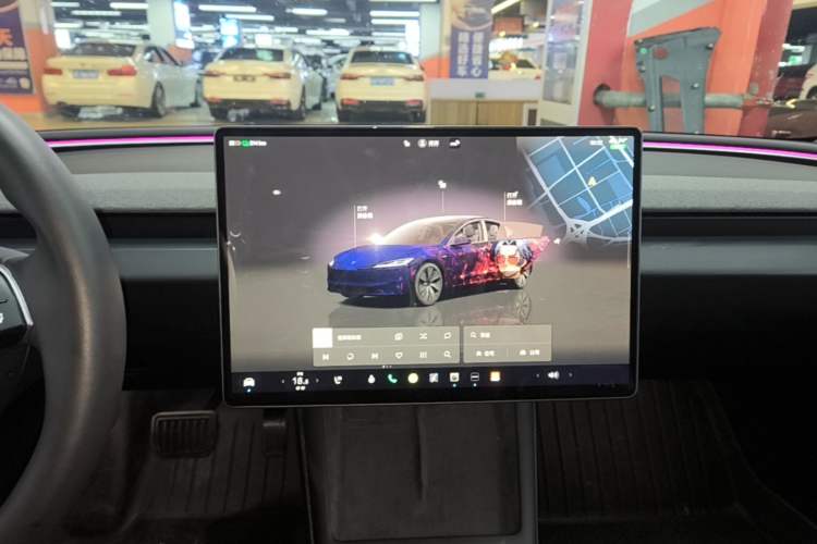 Used Tesla Model 3 2023 Long-Range All-Wheel-Drive Version Audio And AC Panel
