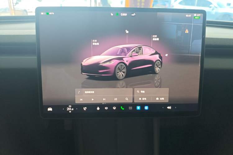 Used Tesla Model 3 2023 Rear-Wheel-Drive Version Audio And AC Panel