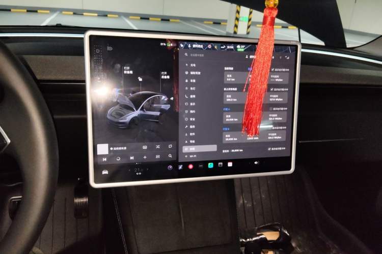 Used Tesla Model 3 2023 Rear-Wheel-Drive Version Audio And AC Panel