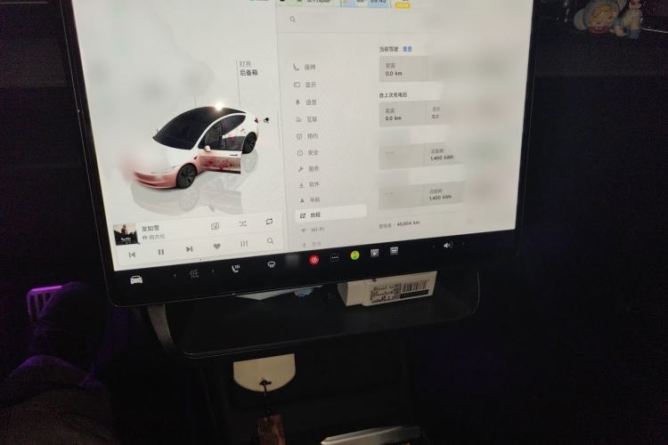 Used Tesla Model 3 2023 Rear-Wheel-Drive Version Audio And AC Panel