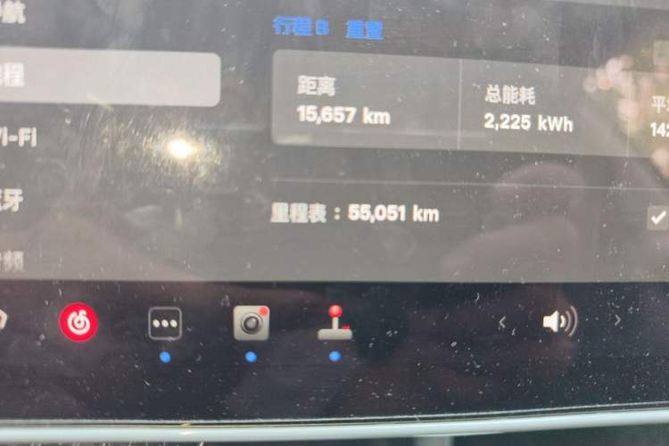 Used Tesla Model 3 2023 Long-Range All-Wheel-Drive Version Odometer Close Up