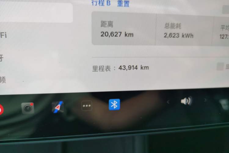 Used Tesla Model 3 2023 Rear-Wheel-Drive Version Odometer Close Up