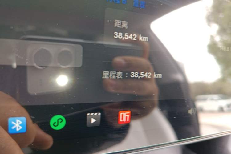Used Tesla Model 3 2023 Long-Range All-Wheel-Drive Version Odometer Close Up