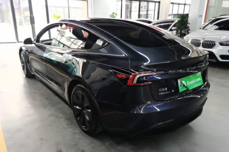 Used Tesla Model 3 2023 Rear-Wheel-Drive Version Rear Left 45 Deg