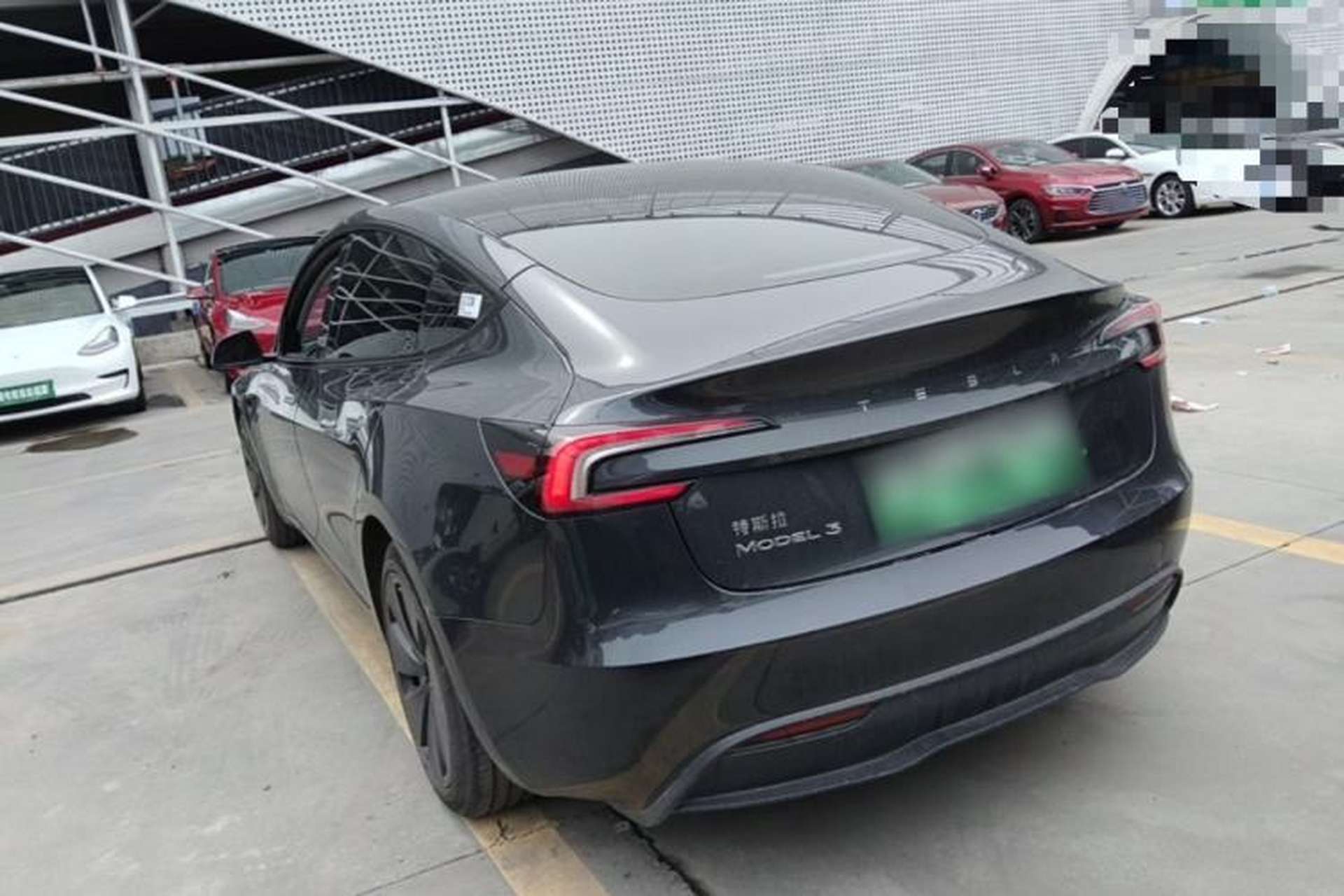 Used Tesla Model 3 2023 Rear-Wheel-Drive Version Rear Left 45 Deg