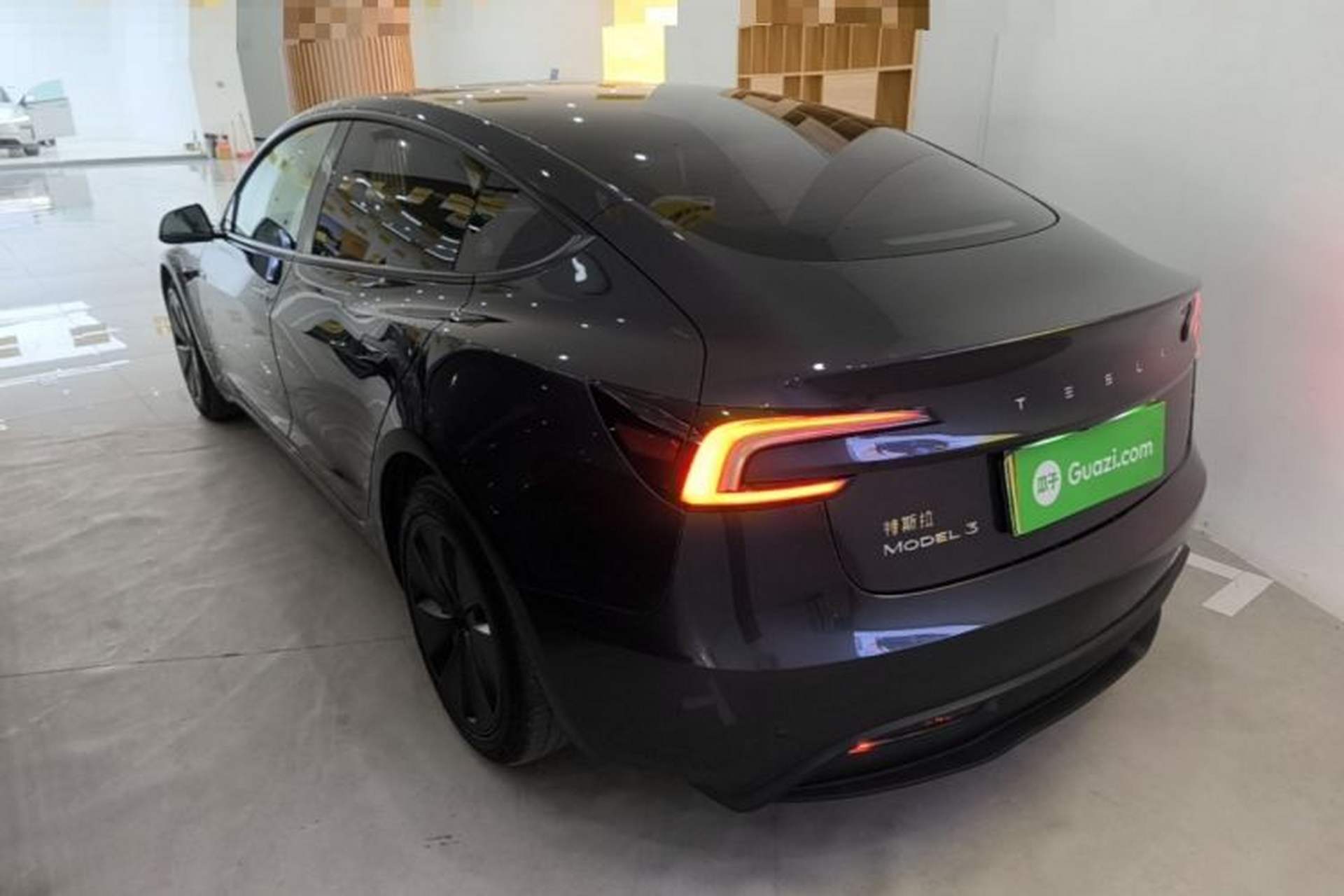 Used Tesla Model 3 2023 Rear-Wheel-Drive Version Rear Left 45 Deg